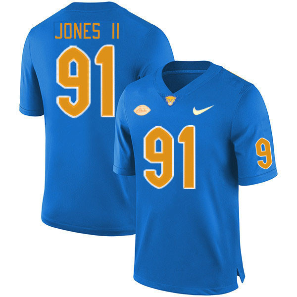 Pitt Panthers #91 Patrick Jones II College Football Jerseys Stitched Sale-Royal